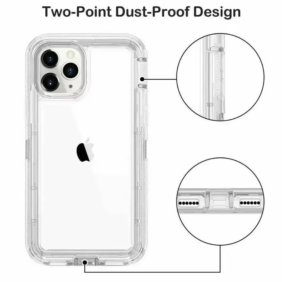 60° Armor iPhone Case — Clear & Shockproof