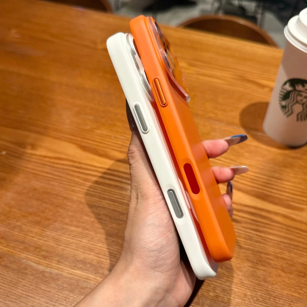 Luxury Matte Glass iPhone Case — Shockproof & Anti-Scratch Bumper