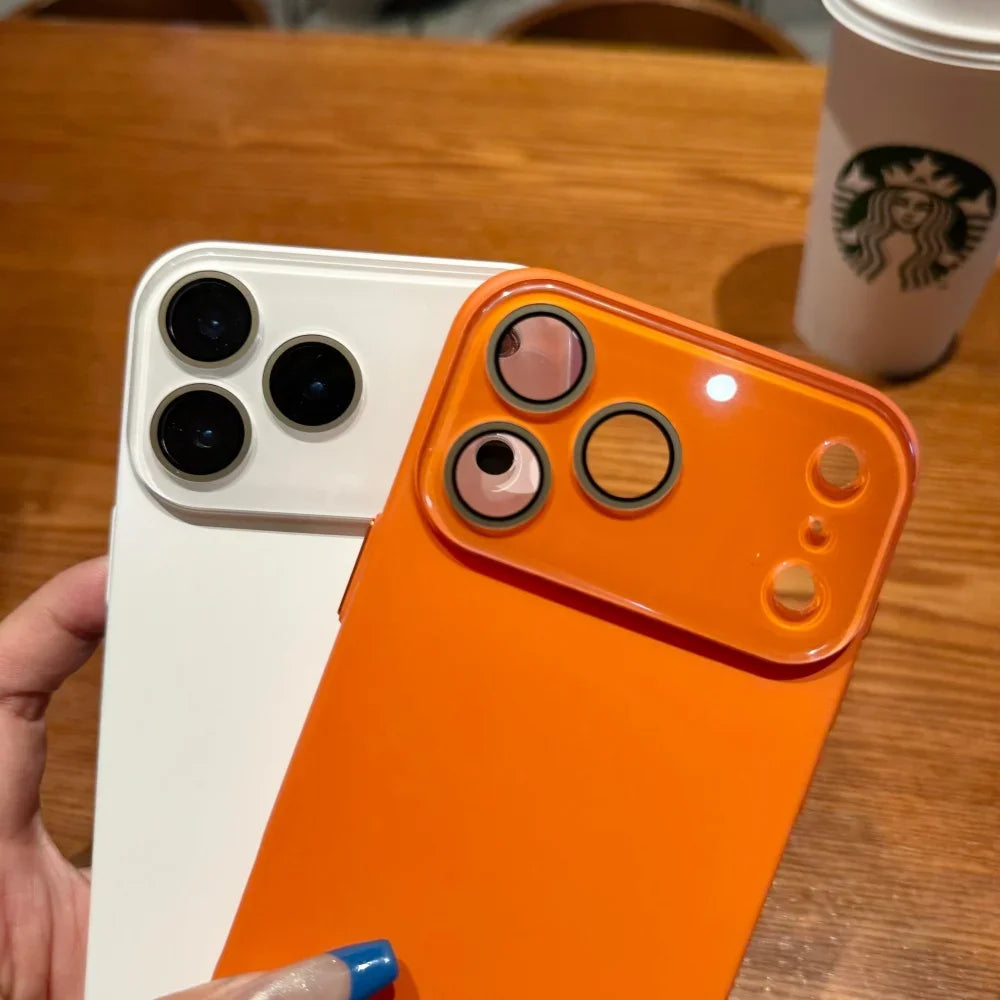 Luxury Matte Glass iPhone Case — Shockproof & Anti-Scratch Bumper