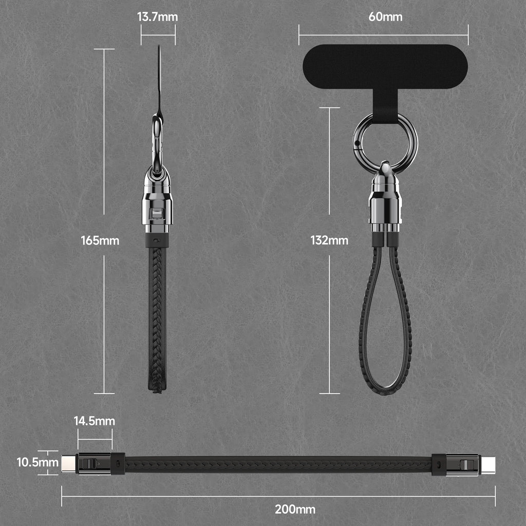 Portable Keychain USB C Charger