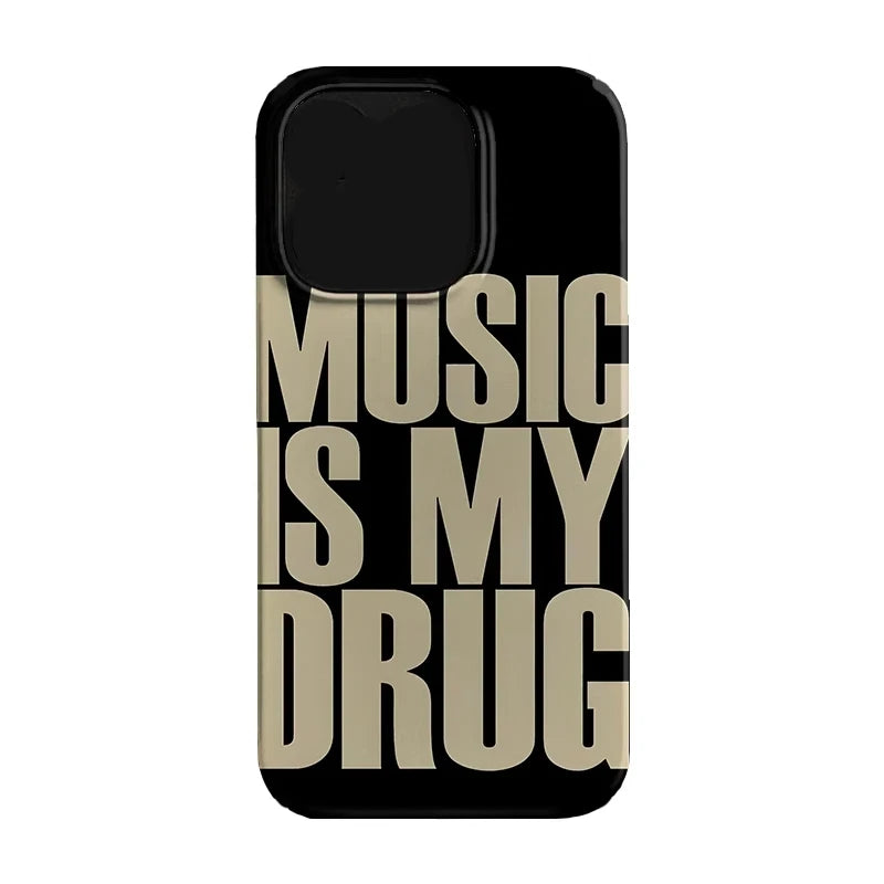 Love Music iPhone Case — Trendy Art & Letter Design in Silicone