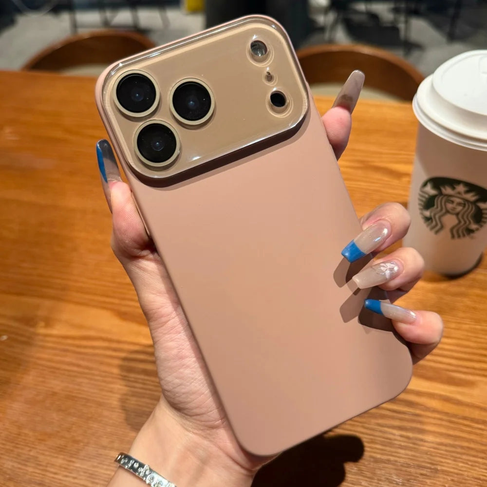 Luxury Matte Glass iPhone Case — Shockproof & Anti-Scratch Bumper