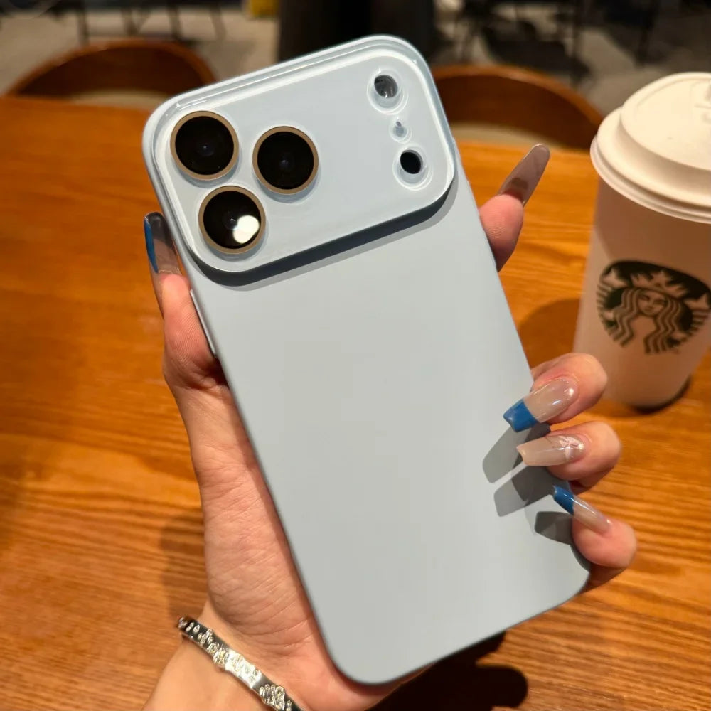 Luxury Matte Glass iPhone Case — Shockproof & Anti-Scratch Bumper