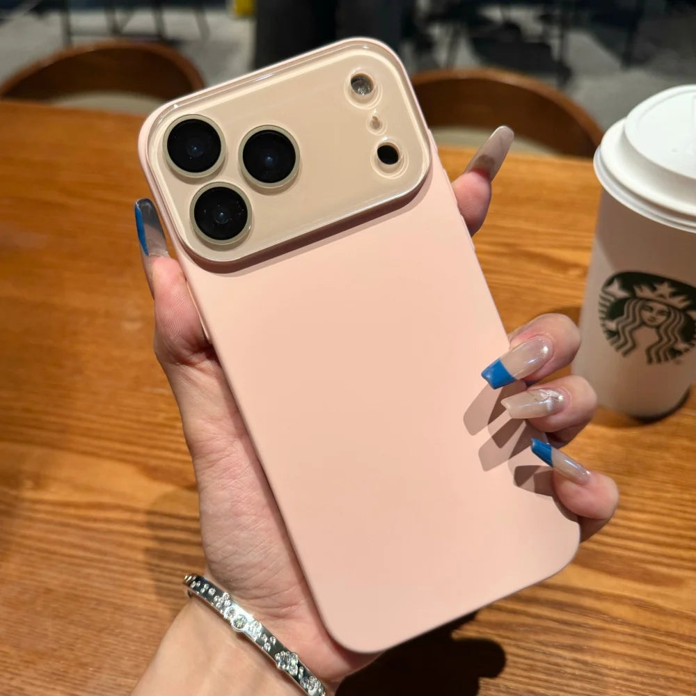 Luxury Matte Glass iPhone Case — Shockproof & Anti-Scratch Bumper