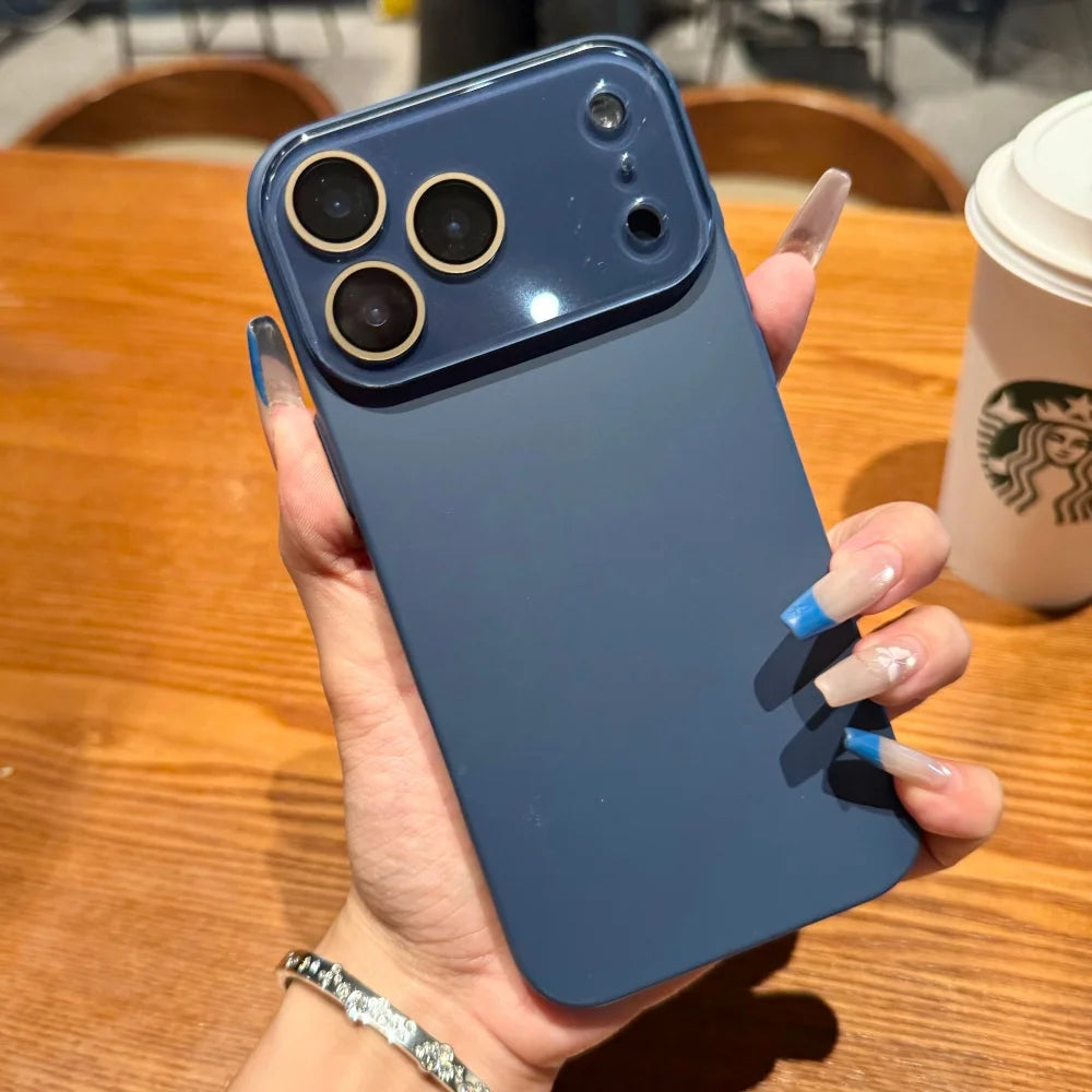Luxury Matte Glass iPhone Case — Shockproof & Anti-Scratch Bumper