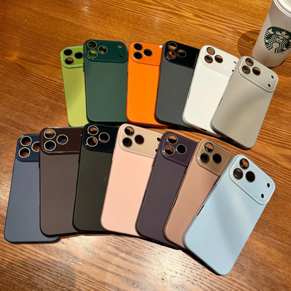 Luxury Matte Glass iPhone Case — Shockproof & Anti-Scratch Bumper