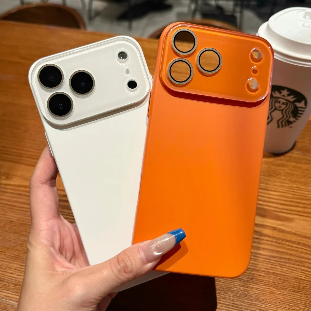 Luxury Matte Glass iPhone Case — Shockproof & Anti-Scratch Bumper