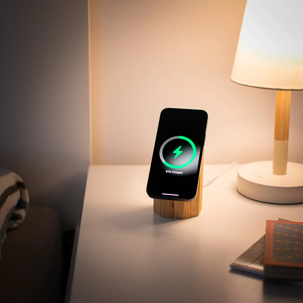 25W Wooden MagSafe Wireless Charger for iPhone, Android.